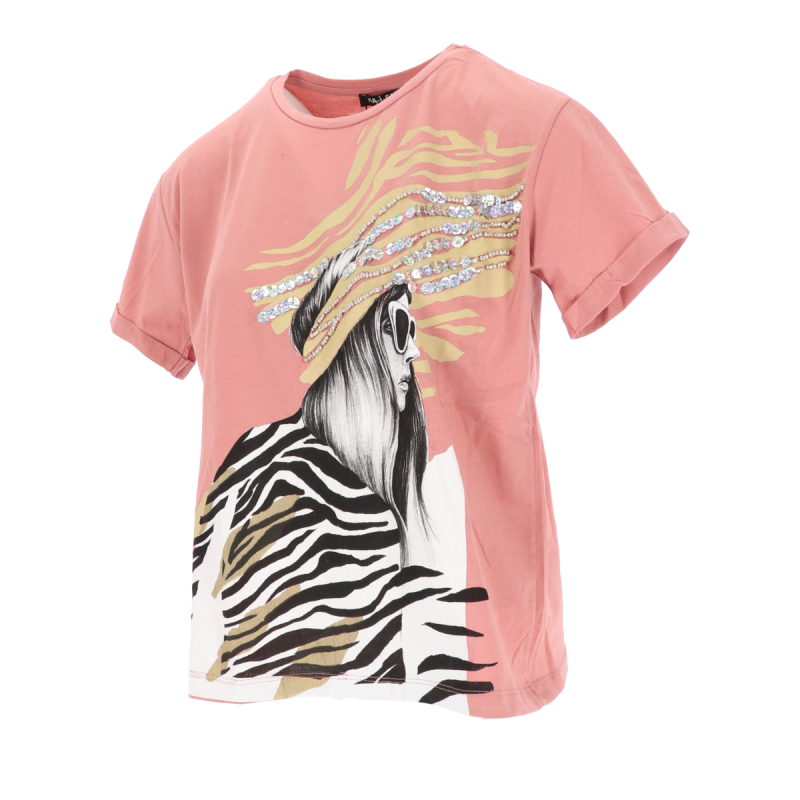 Γυναικεία T-Shirt Κοντομάνικα με Σχέδιο Girl