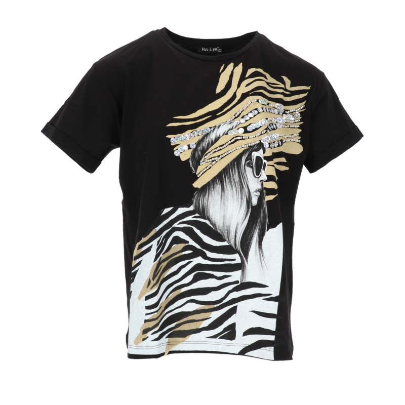Γυναικεία T-Shirt Κοντομάνικα με Σχέδιο Girl