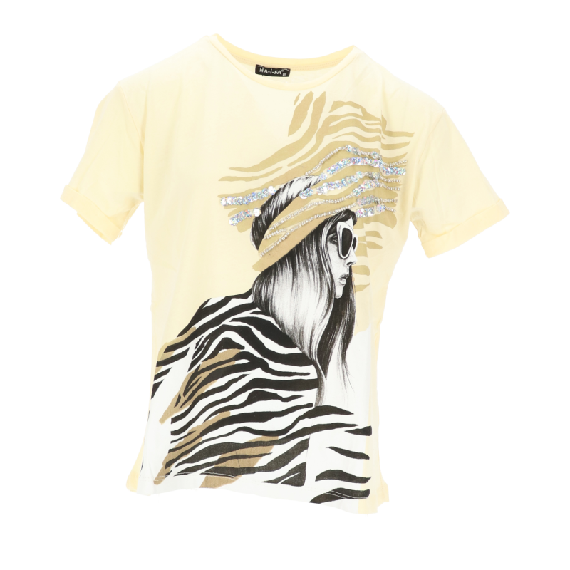 Γυναικεία T-Shirt Κοντομάνικα με Σχέδιο Girl