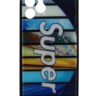 B.D.L Θήκη Back Cover Γυάλινη Με Σχέδιο Super (Iphone 11 Pro)
