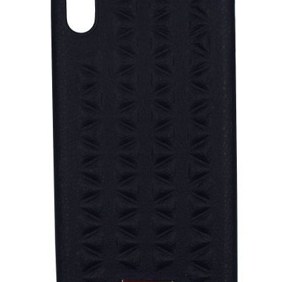 Puloka Back Cover Θήκη Δερματίνη Σκούρο Μπλε (Iphone Xs Max)