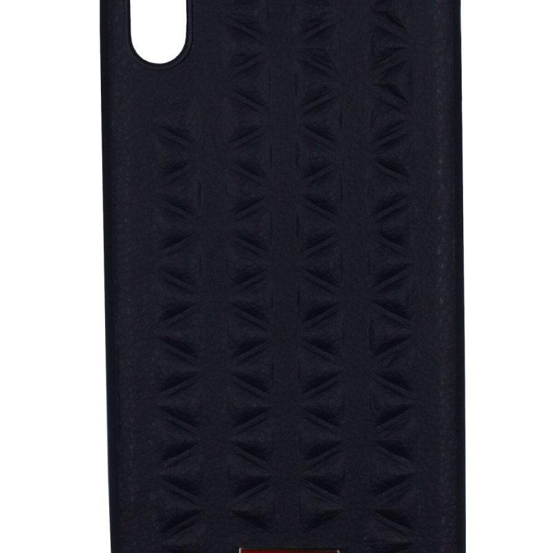 Puloka Back Cover Θήκη Δερματίνη Σκούρο Μπλε (Iphone Xs Max)