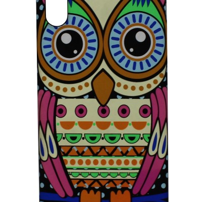 Air Jacket Back Cover Θήκη Πλαστική Με Σχέδιο Κουκουβάγια (Iphone Xs Max)