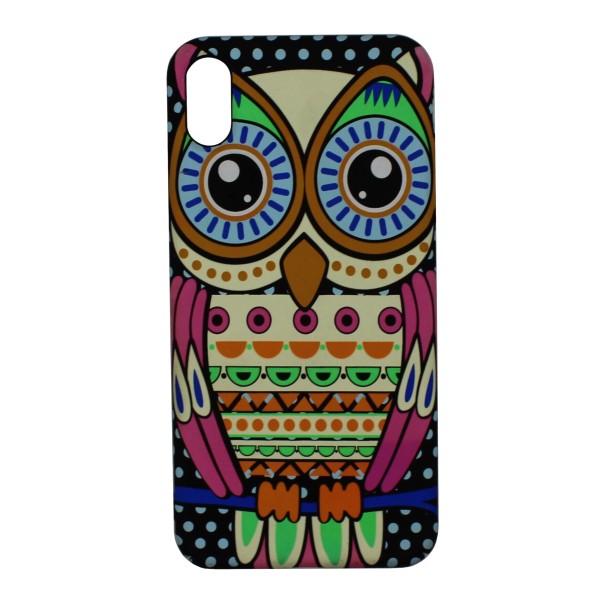 Air Jacket Back Cover Θήκη Πλαστική Με Σχέδιο Κουκουβάγια (Iphone Xs Max)