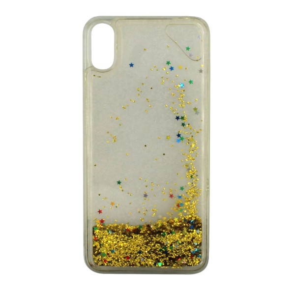 Back Cover Θήκη Σιλικόνης Με Κινούμενη Χρυσόσκονη (Iphone Xs Max)