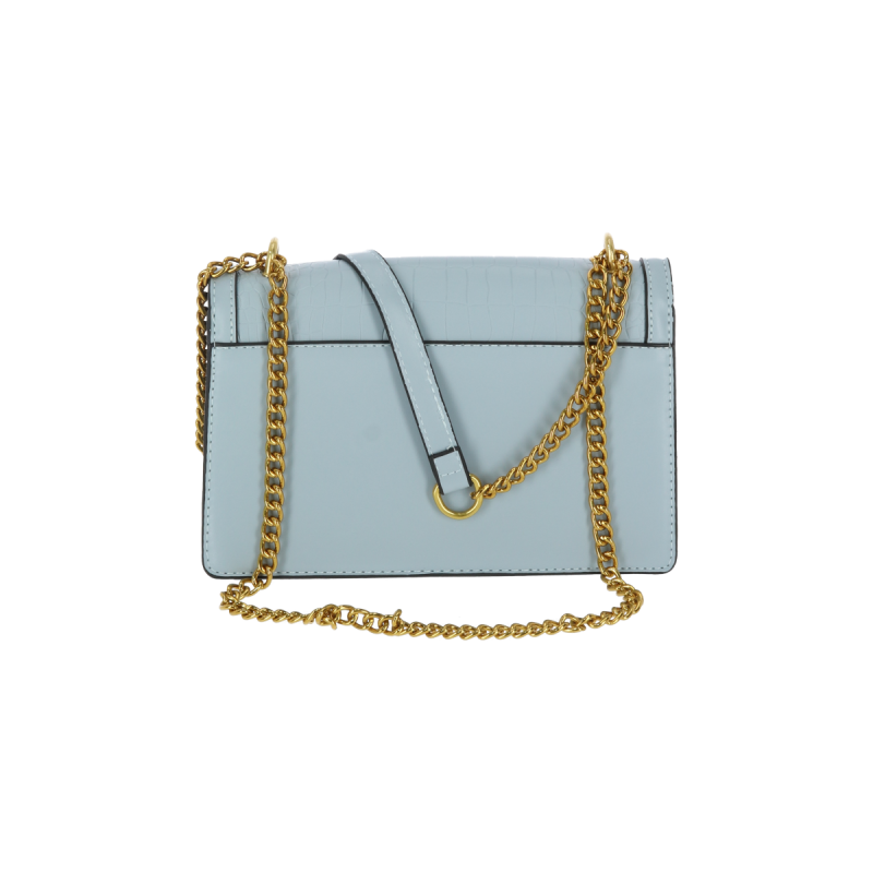 Bag To Bag Τσάντα Γυναικεία Χιαστί  Δερματίνη Με Κρόκο Σχέδιο