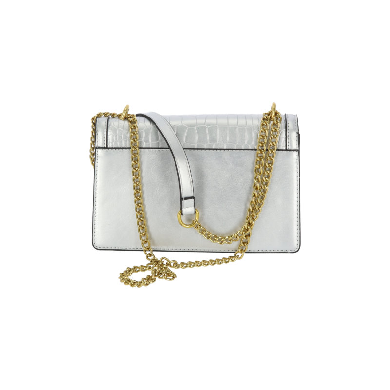 Bag To Bag Τσάντα Γυναικεία Χιαστί  Δερματίνη Με Κρόκο Σχέδιο