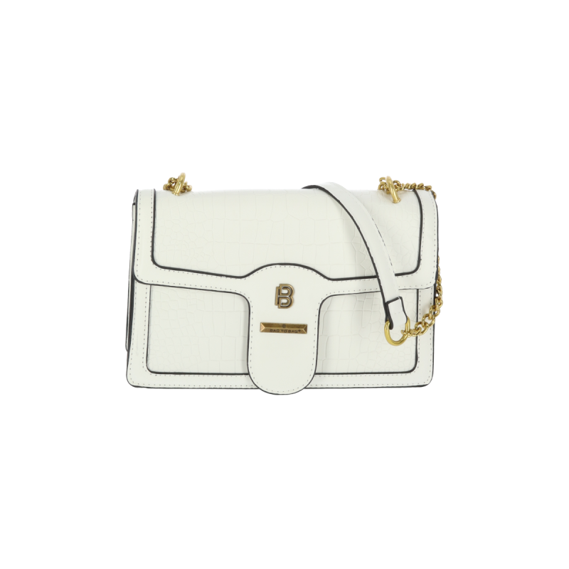 Bag To Bag Τσάντα Γυναικεία Χιαστί  Δερματίνη Με Κρόκο Σχέδιο