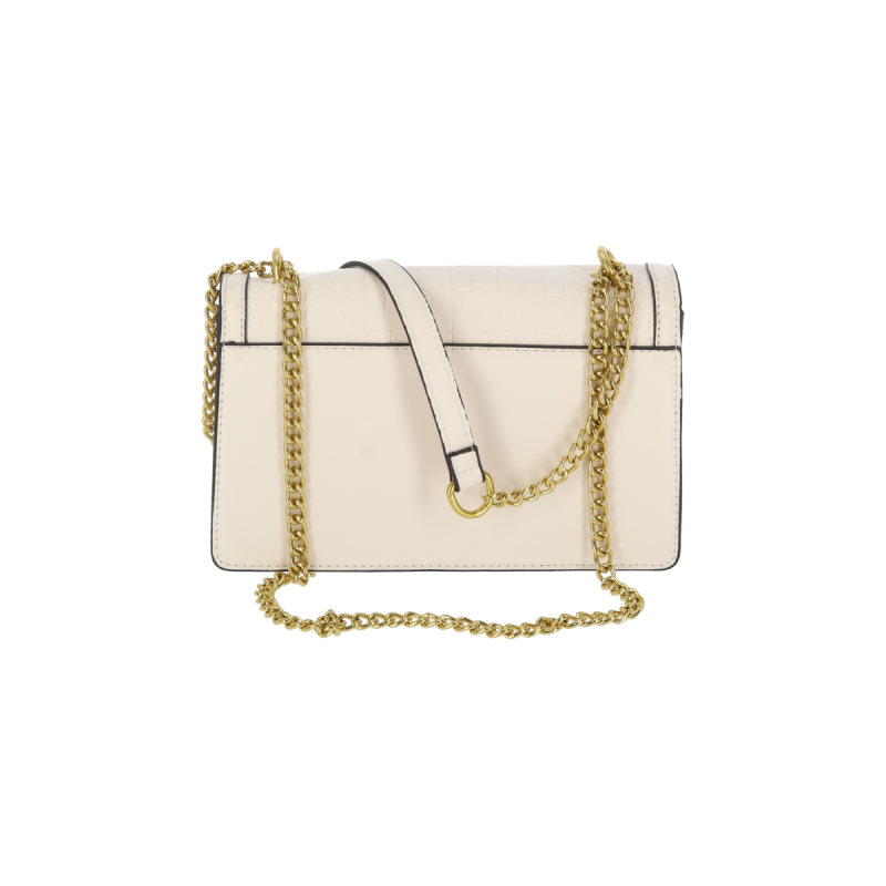 Bag To Bag Τσάντα Γυναικεία Χιαστί  Δερματίνη Με Κρόκο Σχέδιο