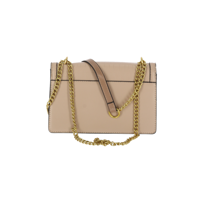 Bag To Bag Τσάντα Γυναικεία Χιαστί  Δερματίνη Με Κρόκο Σχέδιο