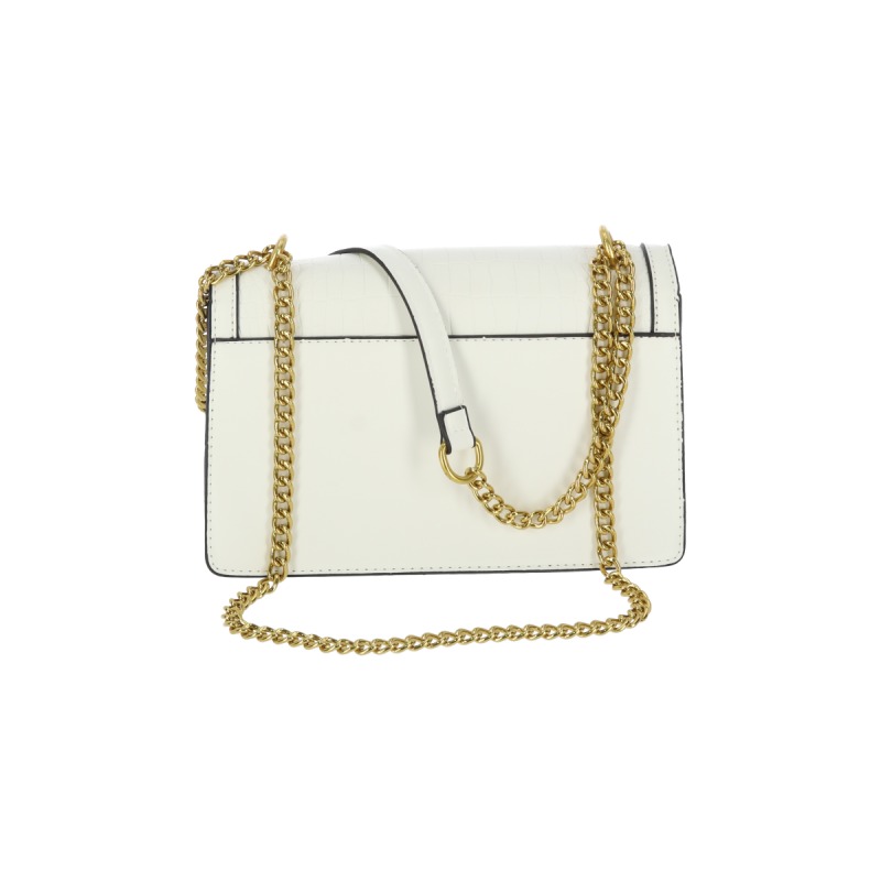 Bag To Bag Τσάντα Γυναικεία Χιαστί  Δερματίνη Με Κρόκο Σχέδιο