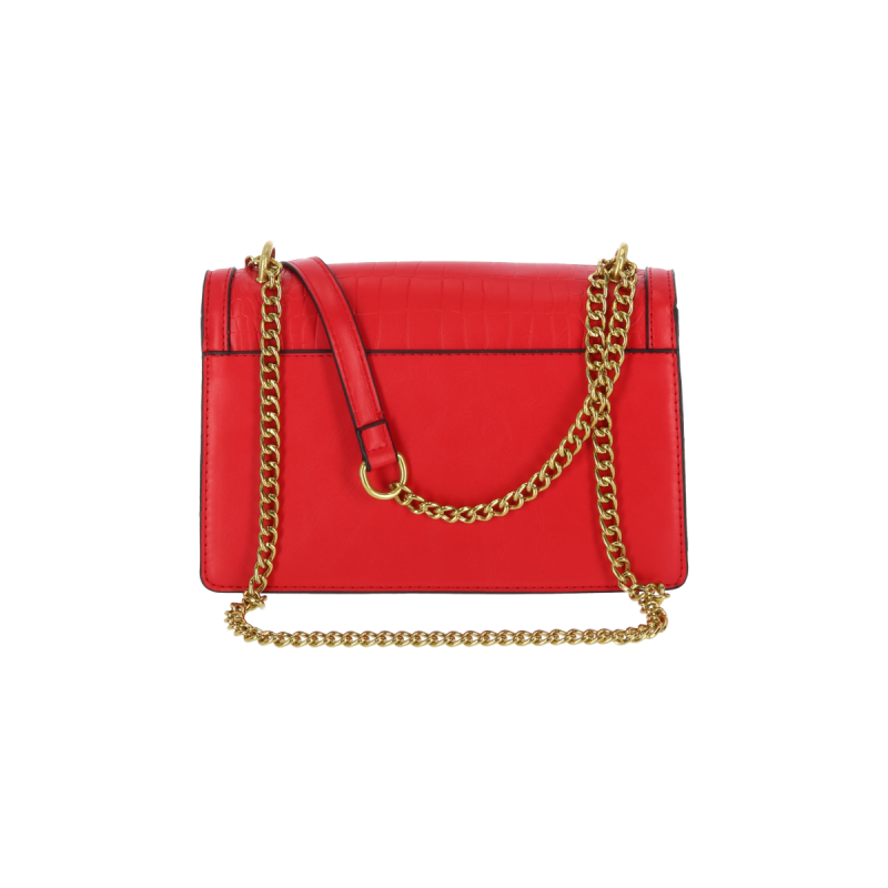 Bag To Bag Τσάντα Γυναικεία Χιαστί  Δερματίνη Με Κρόκο Σχέδιο