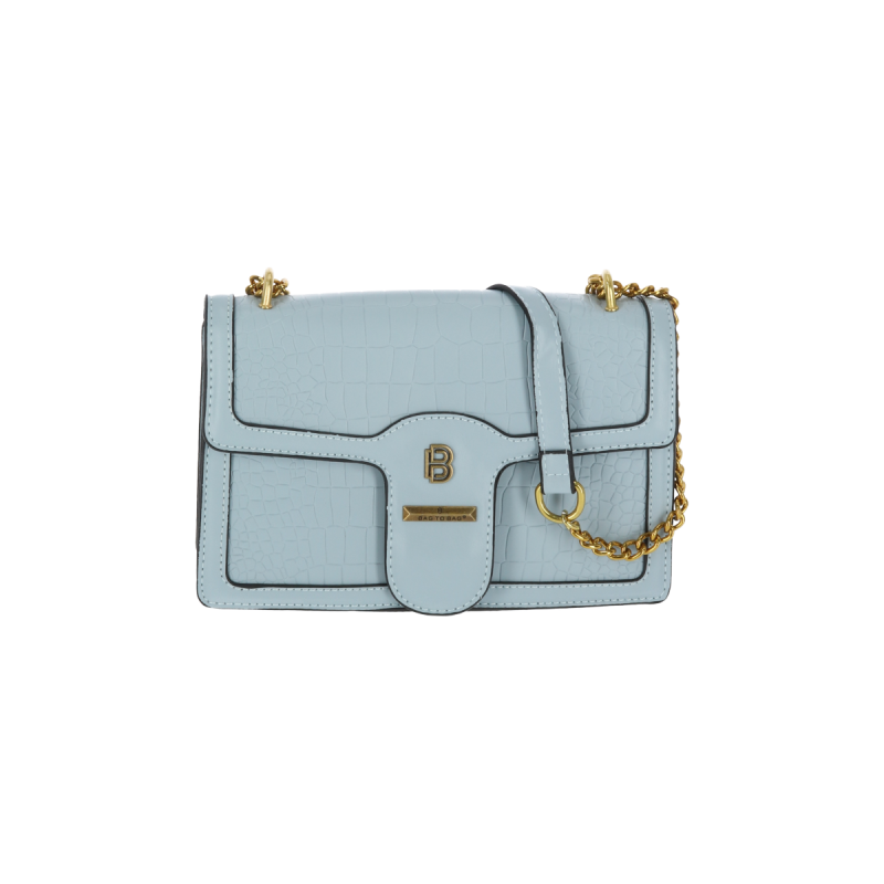 Bag To Bag Τσάντα Γυναικεία Χιαστί  Δερματίνη Με Κρόκο Σχέδιο
