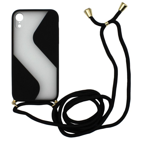 Back Cover Θήκη Με Κορδόνι Μαύρο (Iphone XR)