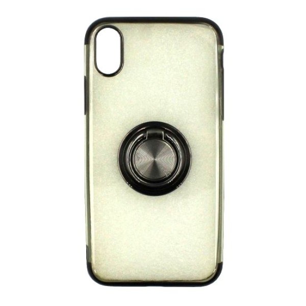 Back Cover Θήκη Σιλικόνης Διάφανη Με Δαχτυλίδι Στήριξης (Iphone XR)