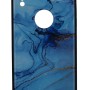 Technovo Back Cover Θήκη Με Σχέδιο Μάρμαρο Γαλάζιο With Logo Hole (Iphone XR)