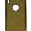 Air Jacket Back Cover Θήκη Σιλικόνης Με Στρασάκια Στις Άκρες Και Πλάτη Γκλίτερ Χρυσό (Iphone XR)