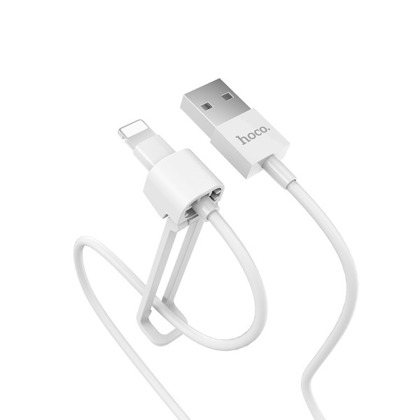 Hoco X31 Καλώδιο USB to Lightning Με Στήριγμα Άσπρο