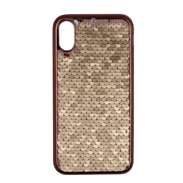 Back Cover Θήκη Σιλικόνης Με Παγιέτες (Iphone X & Iphone Xs)