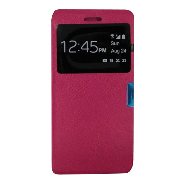 Θήκη Book Με Call Display Φούξια (Iphone 6 & Iphone 6s)