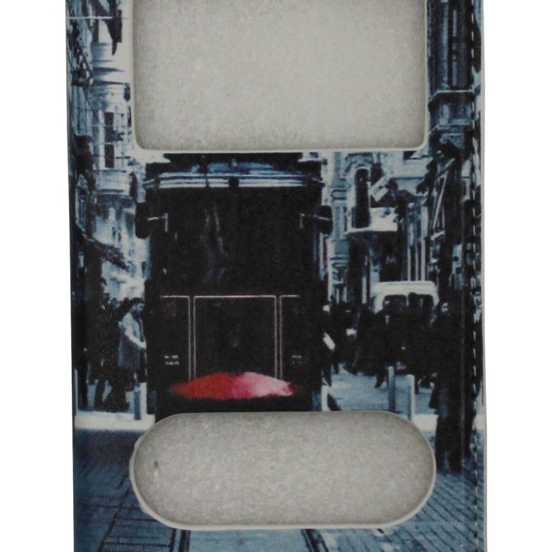 Θήκη Book Δερματίνης Με Call Display, Δυνατότητα Απάντησης Και Σχέδιο Τραμ (Iphone 6 & Iphone 6s)