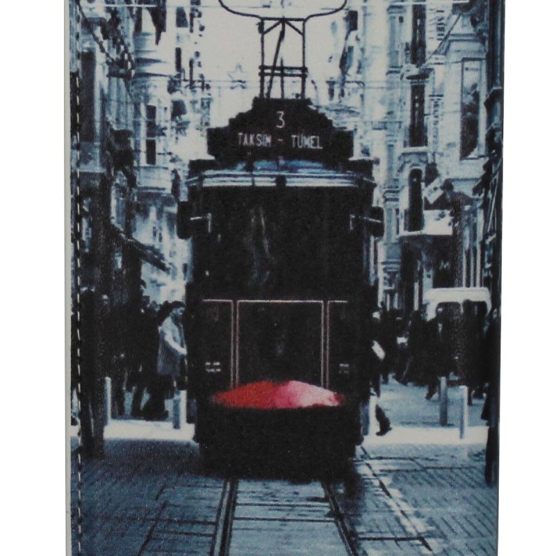 Θήκη Book Δερματίνης Με Call Display, Δυνατότητα Απάντησης Και Σχέδιο Τραμ (Iphone 6 & Iphone 6s)