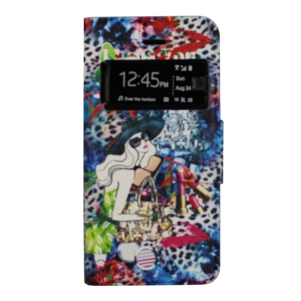 Oba Style Θήκη Book Με Call Display Και Σχέδιο Καλλυντικά (Iphone 5 & Iphone 5s & Iphone SE 2016)