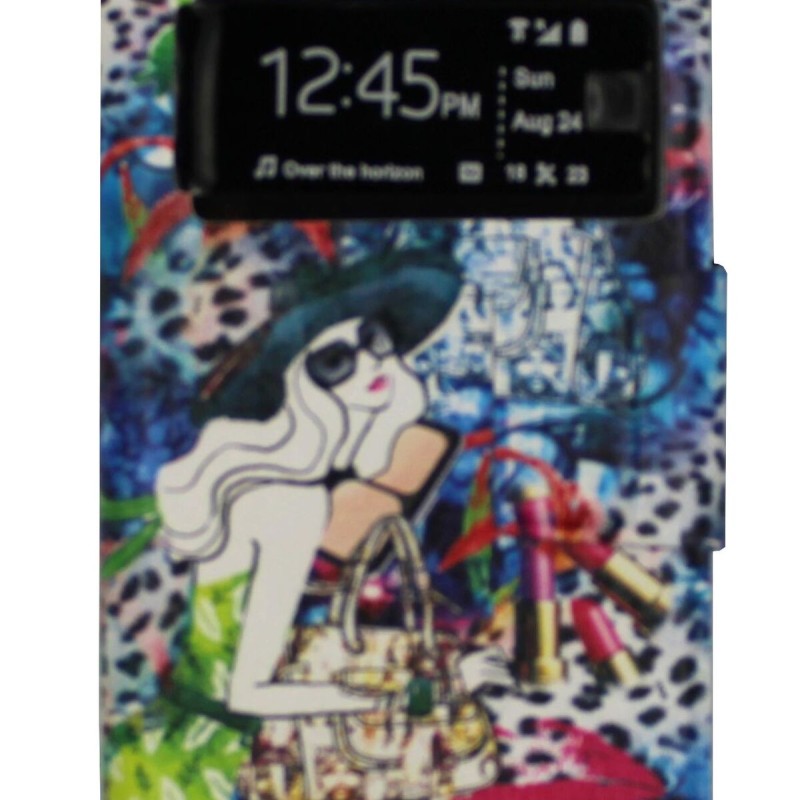 Oba Style Θήκη Book Με Call Display Και Σχέδιο Καλλυντικά (Iphone 5 & Iphone 5s & Iphone SE 2016)