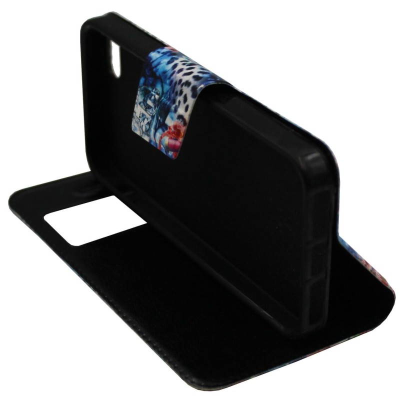 Oba Style Θήκη Book Με Call Display Και Σχέδιο Καλλυντικά (Iphone 5 & Iphone 5s & Iphone SE 2016)