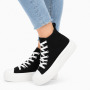 PLATO Γυναικεία Υφασμάτινα Δίπατα Sneakers
