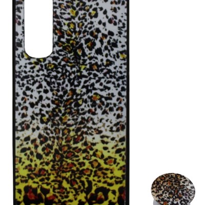 Back Cover Θήκη Με Σχέδιο Animal Print Και Pop Socket (Realme 7)