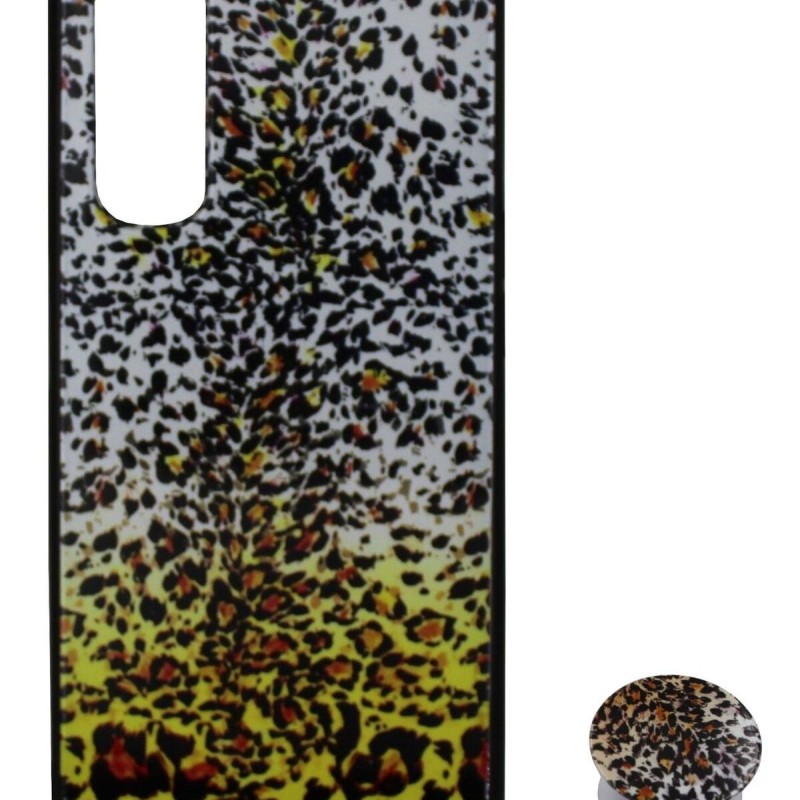 Back Cover Θήκη Με Σχέδιο Animal Print Και Pop Socket (Realme 7)