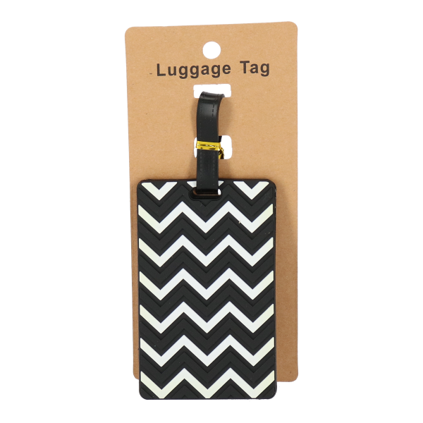 Luggage Tag Ετικέτα Βαλίτσας Ασπρόμαυρο 6.50x14