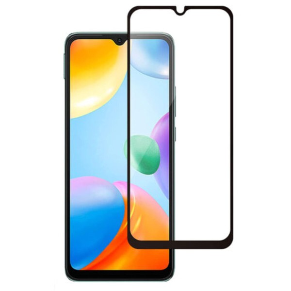 Fullscreen Tempered Glass Μαύρο (Xiaomi Redmi 10C & Xiaomi Redmi 12C & Xiaomi Redmi A3 & Xiaomi Poco C40)