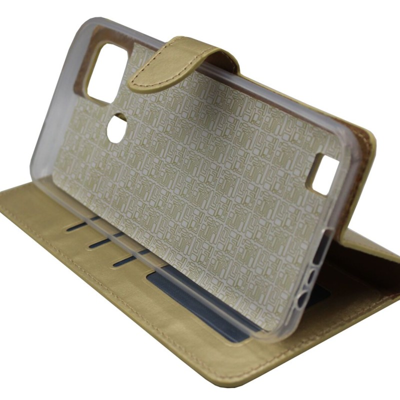 Θήκη Book Wallet Με Μαγνητικό Κούμπωμα Χρυσό (Realme C21) Θήκη Book Wallet Με Μαγνητικό Κούμπωμα Χρυσό (Realme C21)