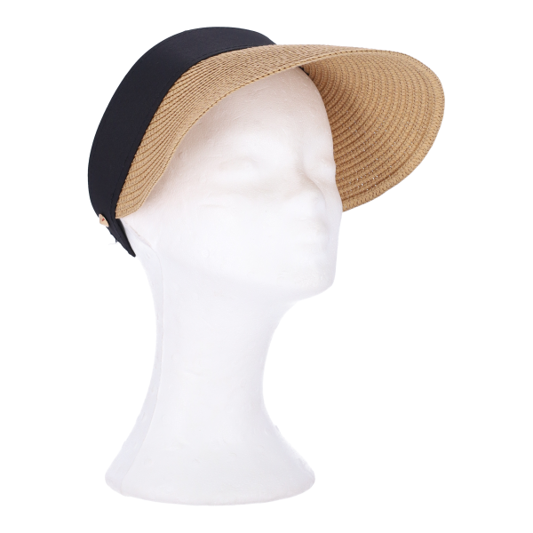Γυναικείο Ψάθινο Καπέλο Visor Μπεζ One Size