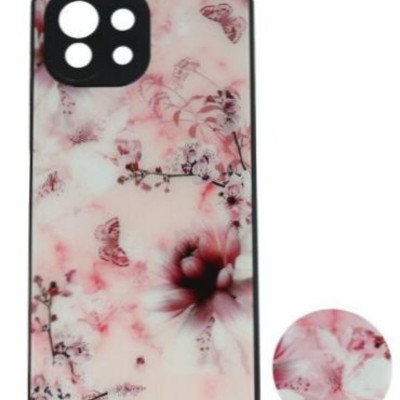 Back Cover Θήκη Με Σχέδιο Λουλούδια Και Pop Socket (Xiaomi 11 Lite)