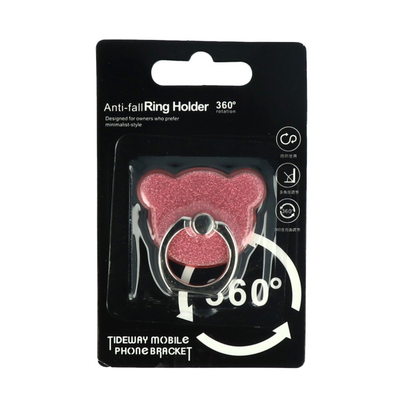 Popsocket Δαχτυλίδι 360? Αρκουδάκι Με Γκλίτερ