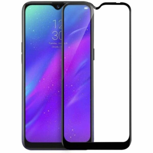 Oba Style Fullscreen Tempered Glass Μαύρο (Realme C11 & Realme C20 & Realme C21 & Realme C21Υ & Realme C25Υ)