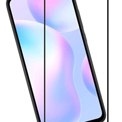 Fullscreen Tempered Glass Μαύρο (Xiaomi Redmi 9 & Xiaomi Redmi 9A & Xiaomi Redmi 9C & Xiaomi Redmi 10A & Xiaomi Poco M5)