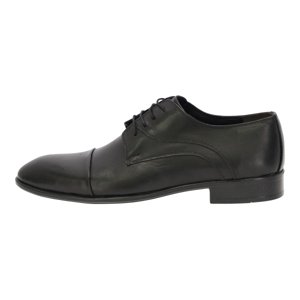 TKN Shoes Δερμάτινα Ανδρικά Σκαρπίνια σε Μαύρo Χρώμα