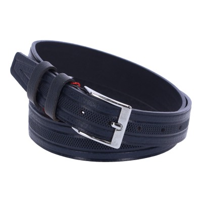 Alpe Leather Ανδρική Δερμάτινη Ζώνη - Σκούρο Μπλε