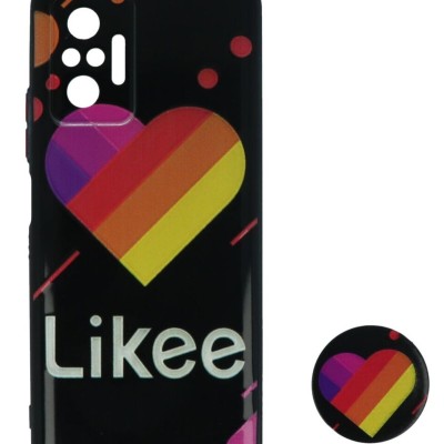 Back Cover Θήκη Με Σχέδιο Like Και Pop Socket (Xiaomi Redmi Note 10 Pro)