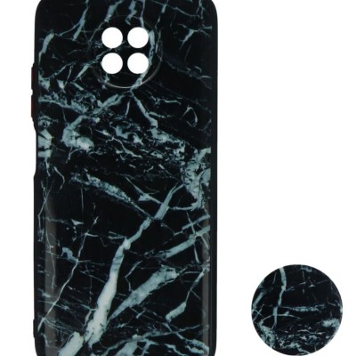 Back Cover Θήκη Μάρμαρο Μαύρο Και Pop Socket(Xiaomi Redmi Note 9T) Back Cover Θήκη Μάρμαρο Μαύρο Και Pop Socket(Xiaomi Redmi Note 9T)