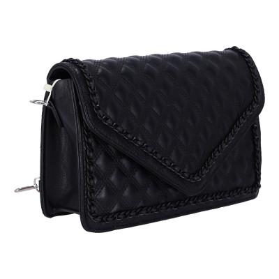 Bag To Bag Γυναικεία Τσάντα Ώμου-Χιαστί Δερματίνη Με Αλυσίδα Τριγύρο