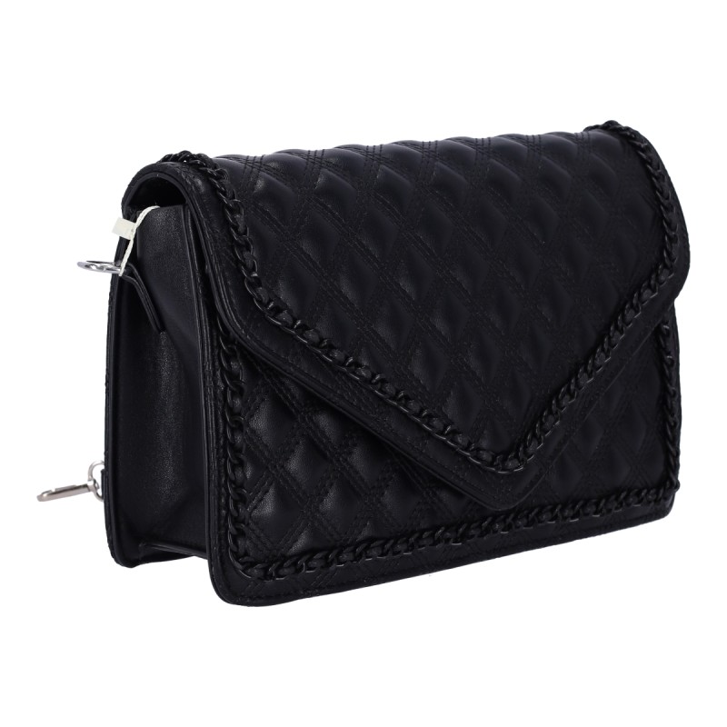 Bag To Bag Γυναικεία Τσάντα Ώμου-Χιαστί Δερματίνη Με Αλυσίδα Τριγύρο