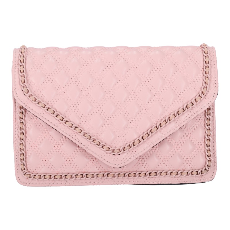 Bag To Bag Γυναικεία Τσάντα Ώμου-Χιαστί Δερματίνη Με Αλυσίδα Τριγύρο