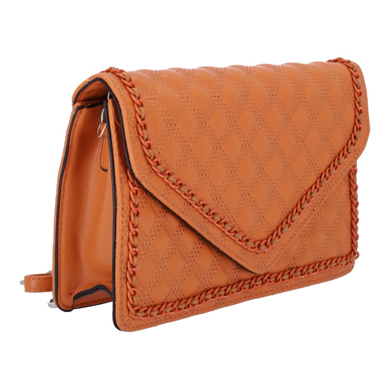 Bag To Bag Γυναικεία Τσάντα Ώμου-Χιαστί Δερματίνη Με Αλυσίδα Τριγύρο