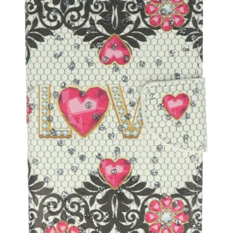 Sinytech Θήκη Book Wallet Πορτοφόλι Με Στρασάκια Και Σχέδιο Love (Samsung Galaxy A72) Sinytech Θήκη Book Wallet Πορτοφόλι Με Στρασάκια Και Σχέδιο Love (Samsung Galaxy A72)