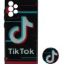 Back Cover Θήκη Με Σχέδιο Tik Tok Και Pop Socket (Samsung Galaxy A72)